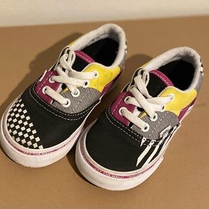 Vans multi color-pattern sneakers toddler size 6